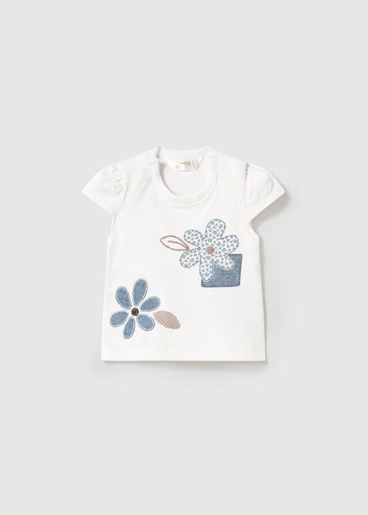 MAYORAL - t-shirt manica corta fiori abbigliamento est 25 b - GIRL