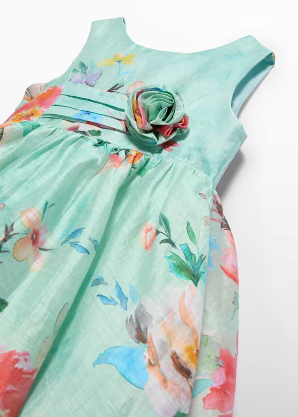 ABEL & LULA - vestito lino stampato abbigliamento est 25 j - GIRL