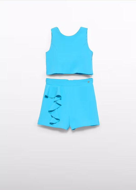 ABEL & LULA - completo bermuda volant abbigliamento est 25 j - GIRL