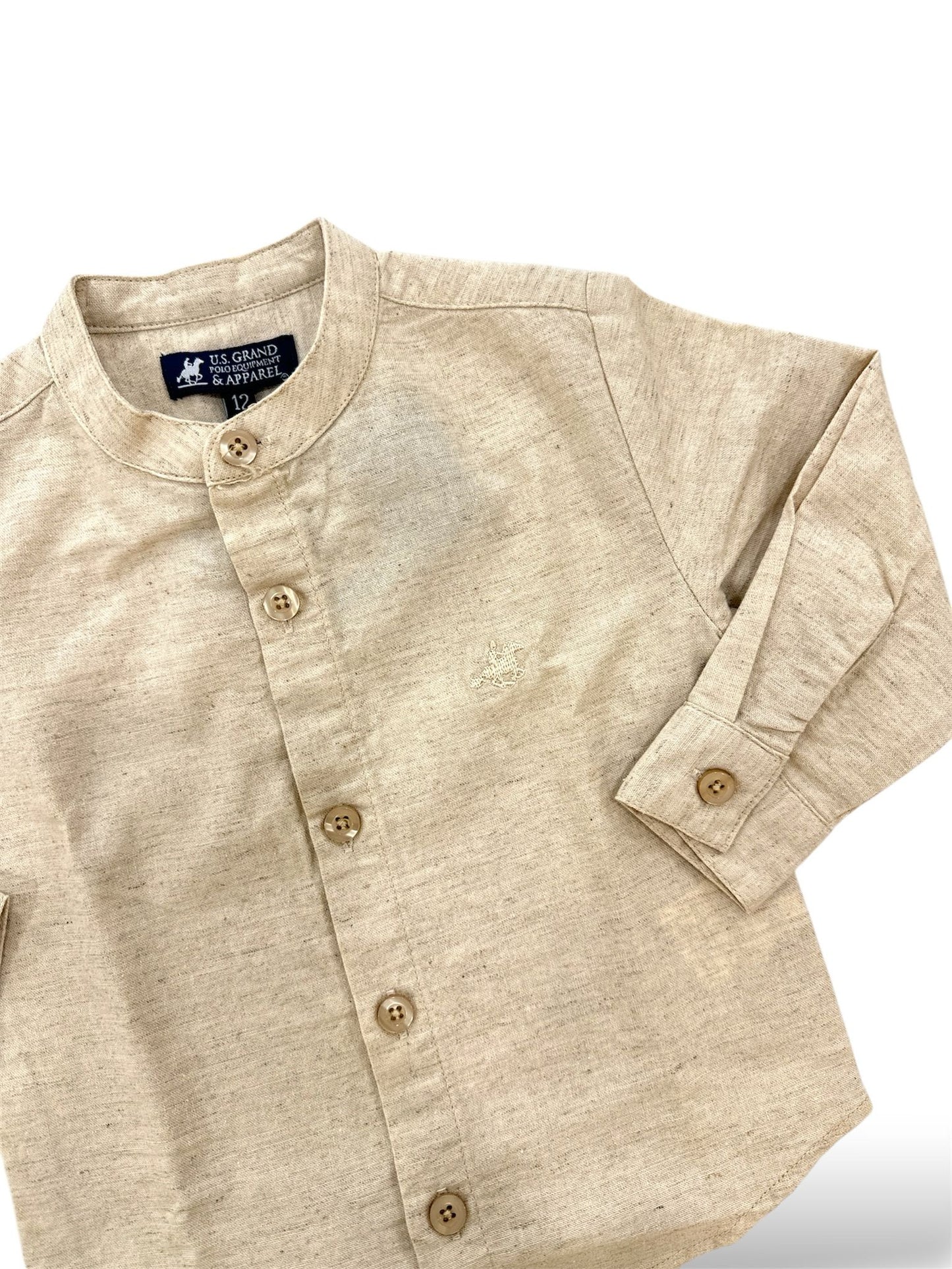 US GRAND POLO - camicia lino coreana 8/16a abbigliamento est 25 j - BOY