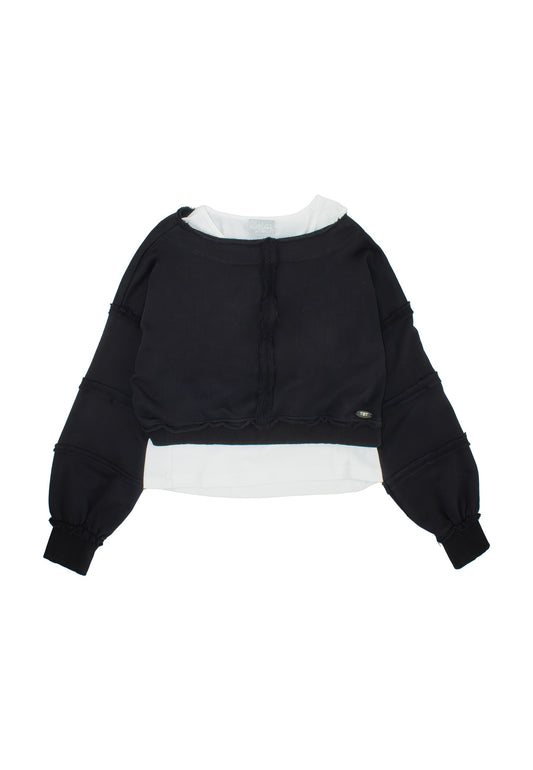 TO BE TOO - felpa con canotta abbigliamento invernale 25/26 j - GIRL