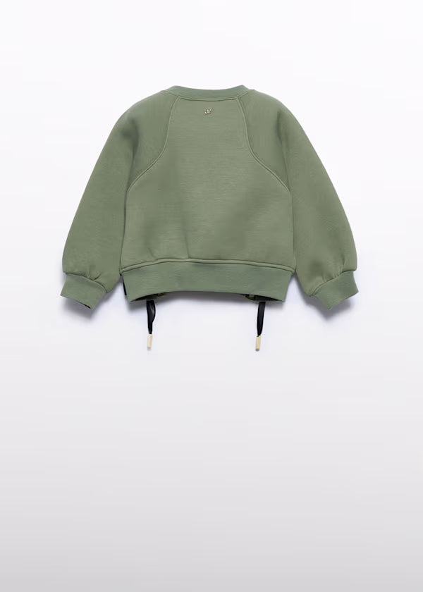 ABEL & LULA - felpa dettagli fiocchi abbigliamento invernale 25/26 j - GIRL
