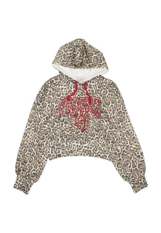 TO BE TOO - felpa maculata con cappuccio abbigliamento invernale 25/26 j - GIRL