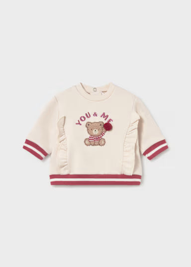 MAYORAL - felpa you & me beige - invernale