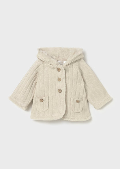 MAYORAL - giaccone morbido con pelliccia champagne abbigliamento invernale 25/26 b - GIRL
