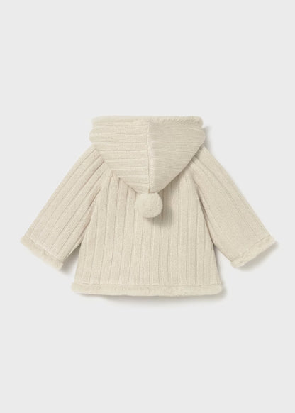 MAYORAL - giaccone morbido con pelliccia champagne abbigliamento invernale 25/26 b - GIRL