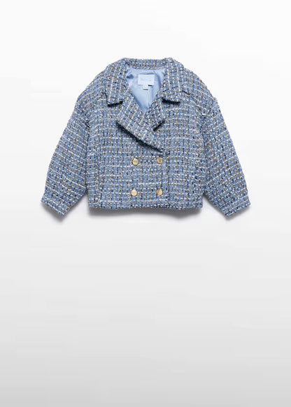 ABEL & LULA - giacca tweed doppio petto abbigliamento invernale 25/26 j - GIRL