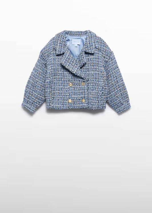 ABEL & LULA - giacca tweed doppio petto abbigliamento invernale 25/26 j - GIRL