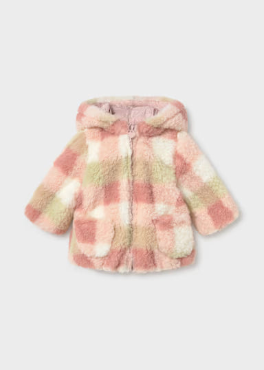 MAYORAL - giaccone reversibile rosa baby - invernale