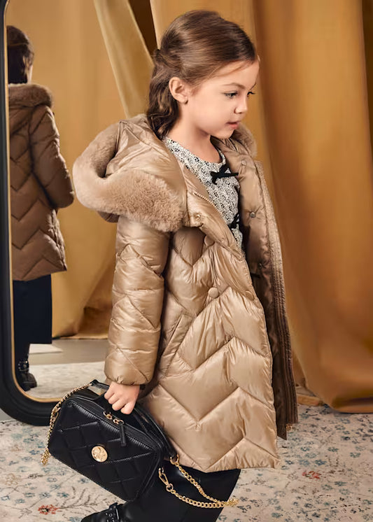 ABEL & LULA - giubbotto lungo traputato abbigliamento invernale 25/26 j - GIRL