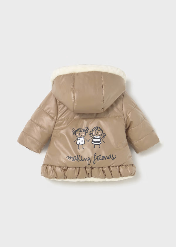 MAYORAL - giubotto reversibile marrone abbigliamento invernale 25/26 b - GIRL