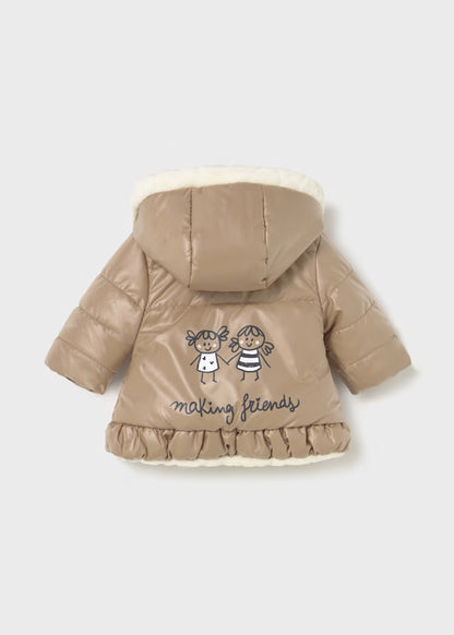 MAYORAL - giubotto reversibile marrone abbigliamento invernale 25/26 b - GIRL