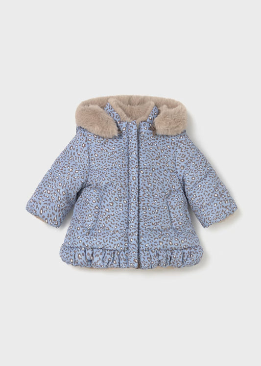 MAYORAL - giubotto reversibile azzurro abbigliamento invernale 25/26 b - GIRL