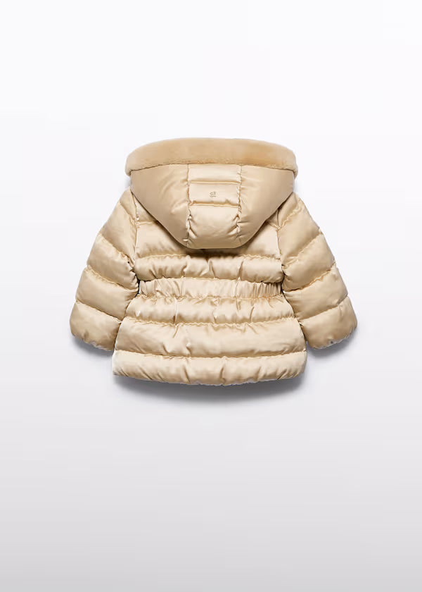 ABEL & LULA - giubbotto satinato con pelliccia abbigliamento invernale 25/26 b - GIRL