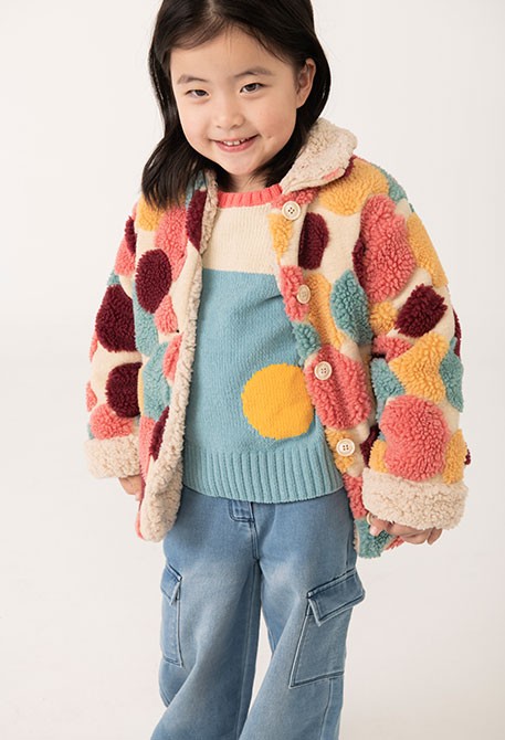 BOBOLI - giaccone teddy abbigliamento invernale 25/26 bj - GIRL