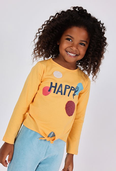 BOBOLI - t-shirt happy abbigliamento invernale bj - GIRL