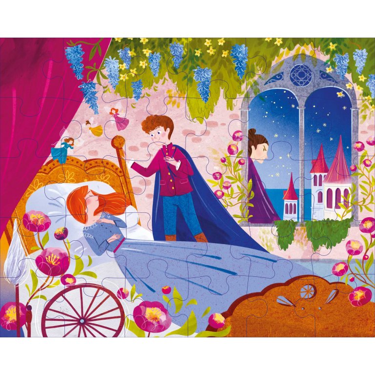 SASSI - puzzle+libro "la bella addormentata nel bosco" giocattoli - UNISEX