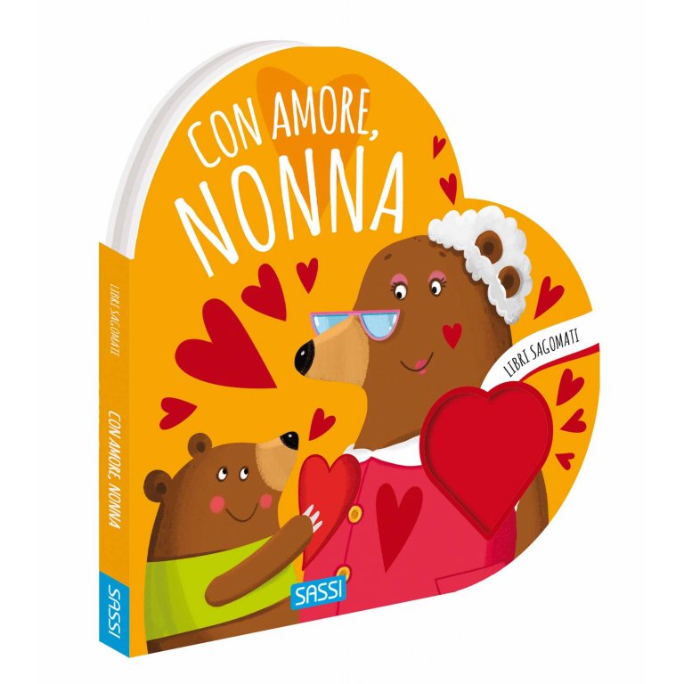SASSI - libro sagomato "con amore, nonna" giocattoli - UNISEX
