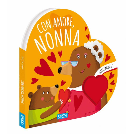SASSI - libro sagomato "con amore, nonna" giocattoli - UNISEX