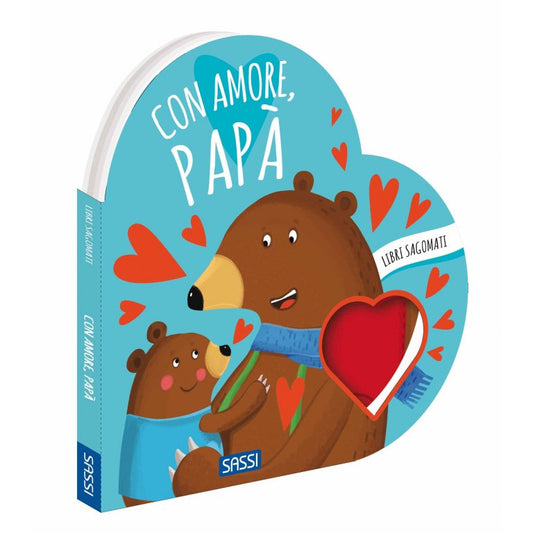 SASSI - libro sagomato "con amore, papà" giocattoli - UNISEX