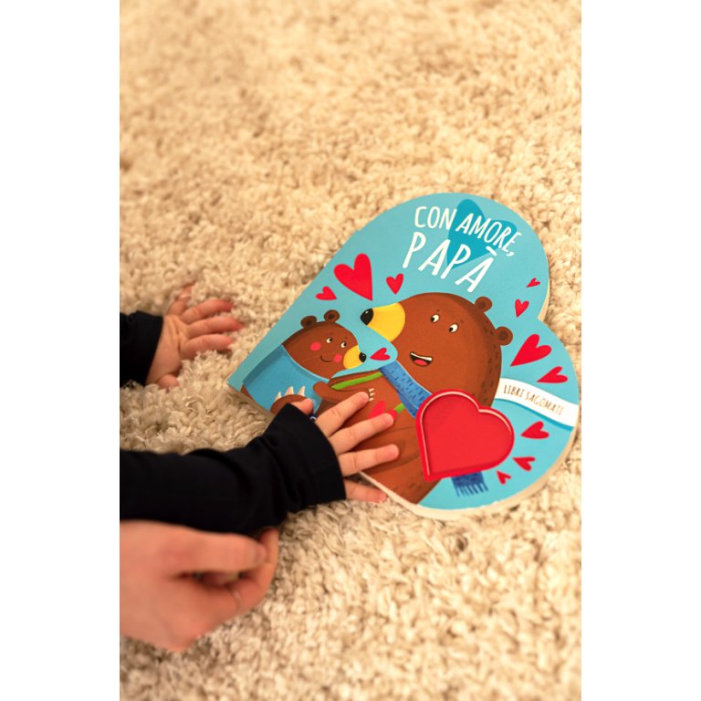SASSI - libro sagomato "con amore, papà" giocattoli - UNISEX