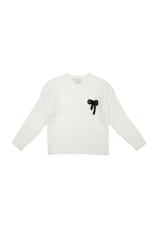 TO BE TOO - maglioncino trecce abbigliamento invernale 25/26 j - GIRL