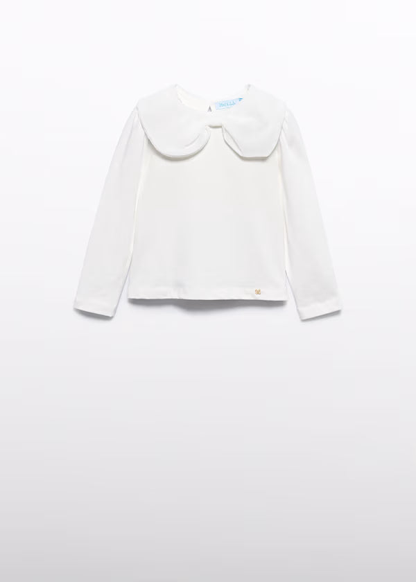 ABEL & LULA - maglietta fiocco chiffon abbigliamento invernale 25/26 j - GIRL