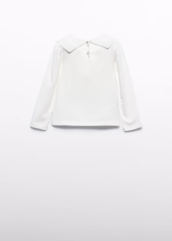 ABEL & LULA - maglietta fiocco chiffon abbigliamento invernale 25/26 j - GIRL