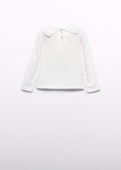 ABEL & LULA - maglietta fiocco chiffon abbigliamento invernale 25/26 j - GIRL