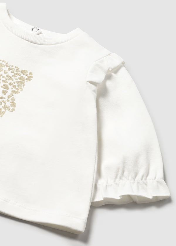 MAYORAL - t-shirt manica lunga panna abbigliamento invernale 25/26 b - GIRL
