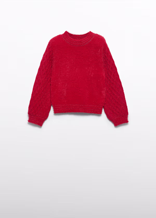 ABEL & LULA - maglione rosso abbigliamento invernale 25/26 j - GIRL