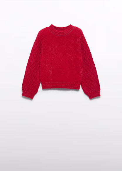 ABEL & LULA - maglione rosso abbigliamento invernale 25/26 j - GIRL