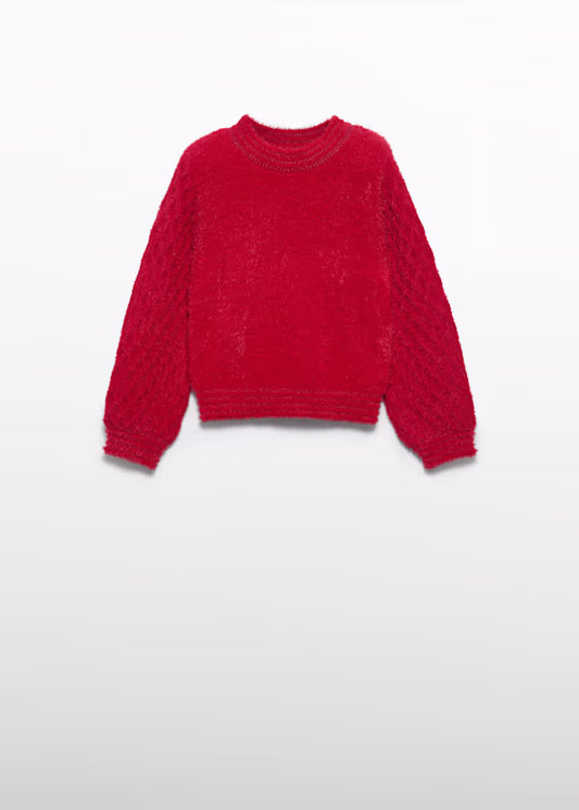 ABEL & LULA - maglione rosso abbigliamento invernale 25/26 j - GIRL
