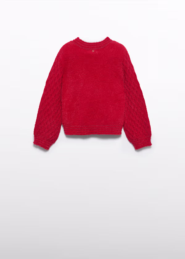 ABEL & LULA - maglione rosso abbigliamento invernale 25/26 j - GIRL