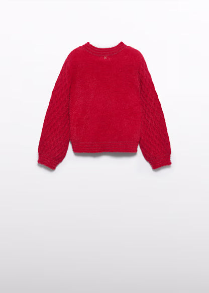 ABEL & LULA - maglione rosso abbigliamento invernale 25/26 j - GIRL