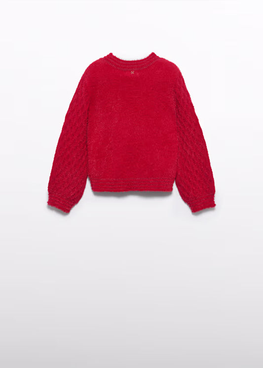 ABEL & LULA - maglione rosso abbigliamento invernale 25/26 j - GIRL