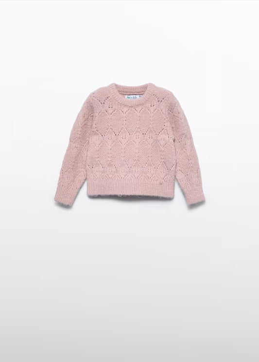 ABEL & LULA - maglione rosa abbigliamento invernale 25/26 b - GIRL