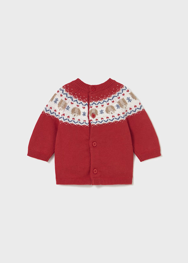 MAYORAL - maglioncino natalizio neonato rosso abbigliamento invernale 25/26 b - UNISEX