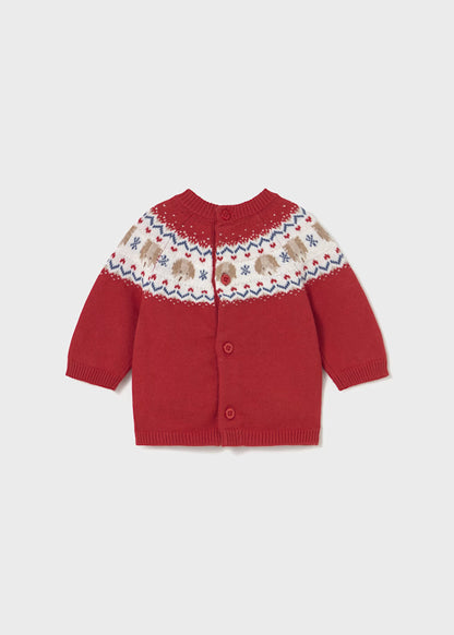 MAYORAL - maglioncino natalizio neonato rosso abbigliamento invernale 25/26 b - UNISEX