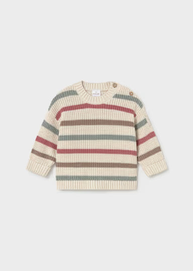 MAYORAL - maglione beige a righe -invernale