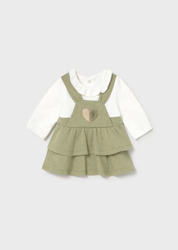 MAYORAL - vestito cuore verde abbigliamento invernale 25/26 b - GIRL