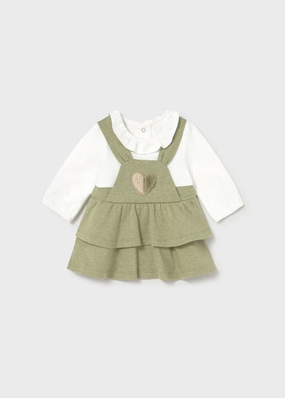 MAYORAL - vestito cuore verde abbigliamento invernale 25/26 b - GIRL