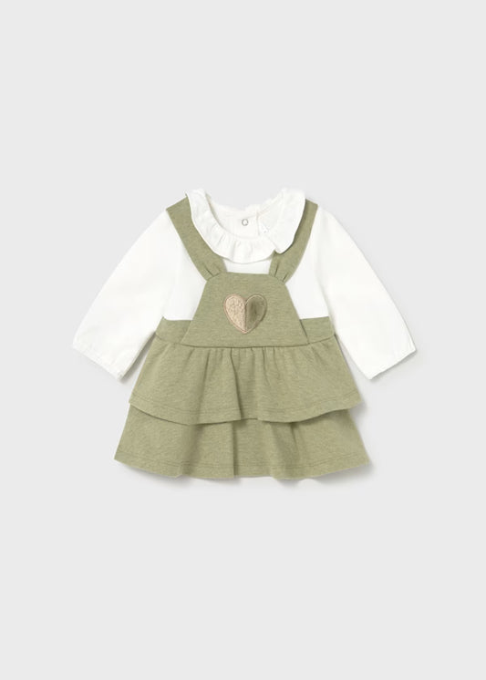 MAYORAL - vestito cuore verde abbigliamento invernale 25/26 b - GIRL