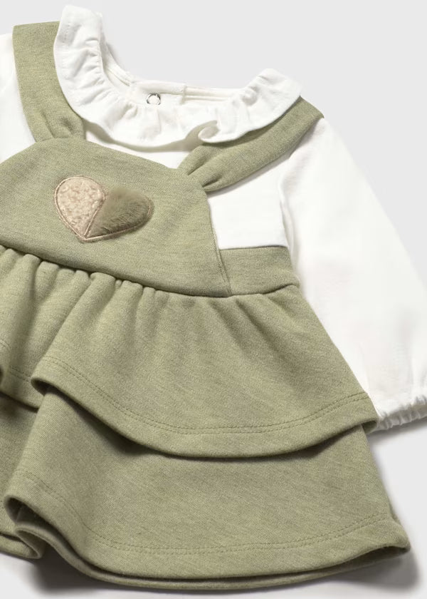 MAYORAL - vestito cuore verde abbigliamento invernale 25/26 b - GIRL