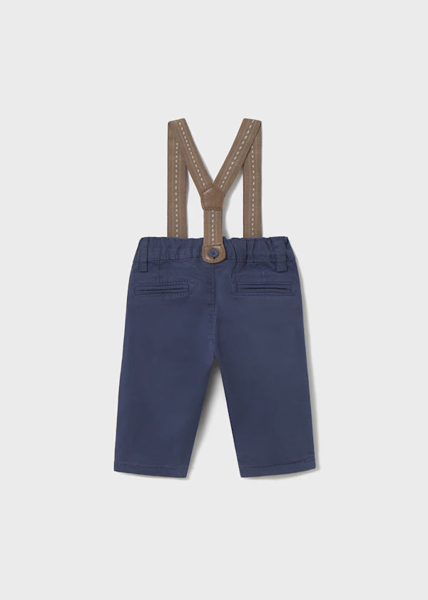 MAYORAL - pantalone bretelle marino neonato abbigliamento invernale 25/26 b - BOY