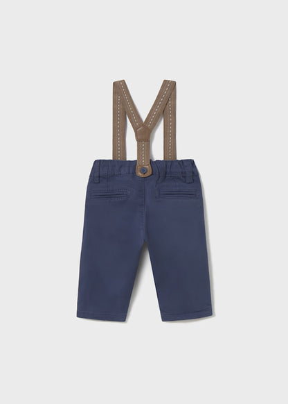 MAYORAL - pantalone bretelle marino neonato abbigliamento invernale 25/26 b - BOY