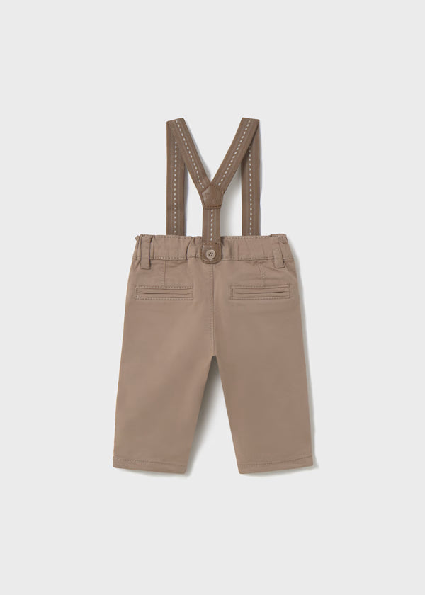 MAYORAL - pantalone bretelle beige neonato abbigliamento invernale 25/26 b - BOY