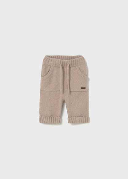 MAYORAL - pantalone morbido neonato beige abbigliamento invernale 25/26 b - BOY