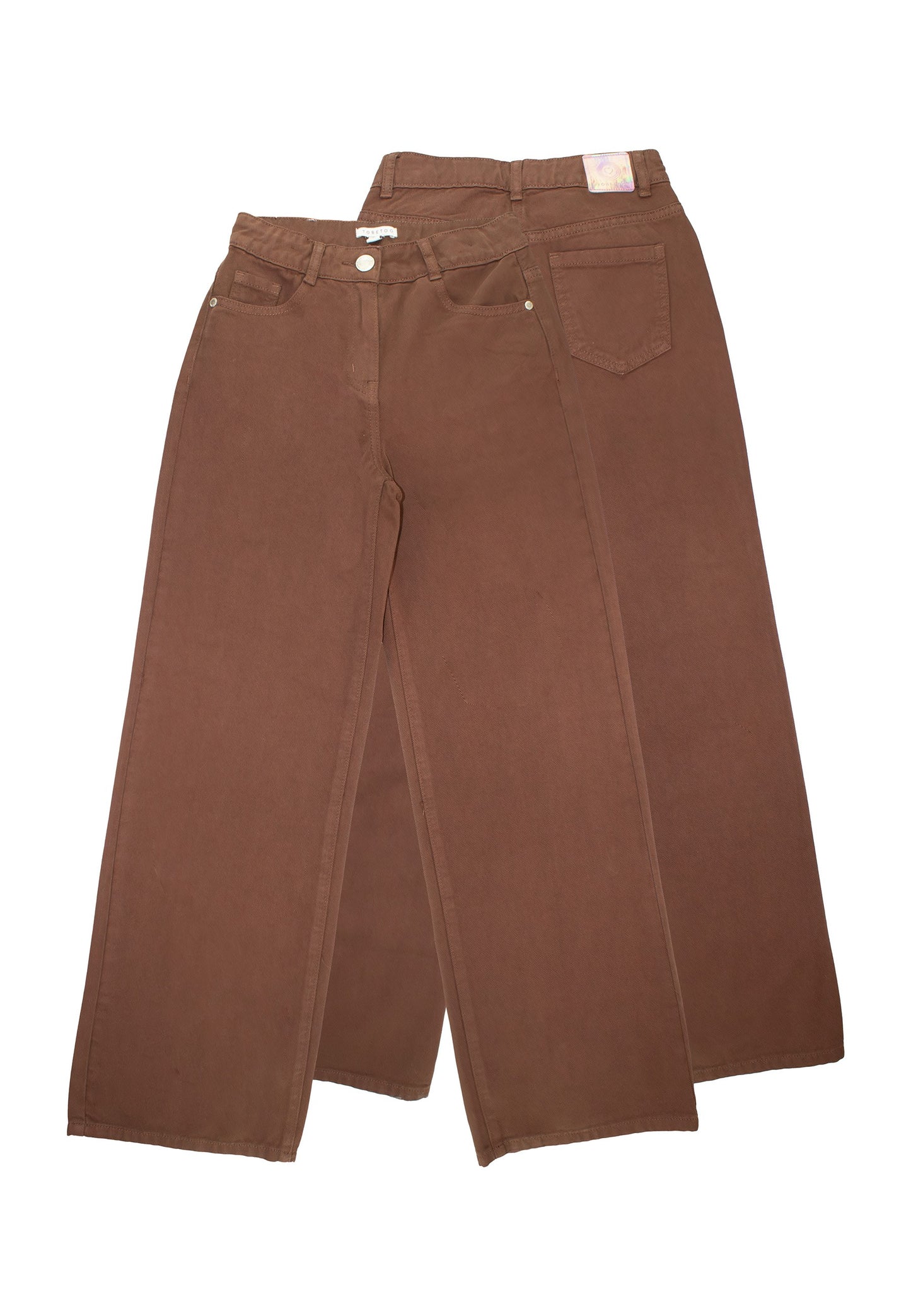 TO BE TOO - jeans baggy choco abbigliamento invernale 25/26 j - GIRL