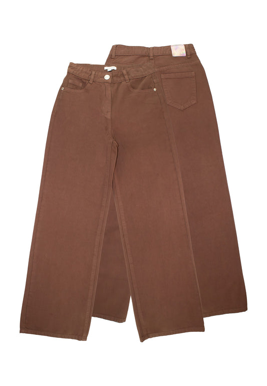 TO BE TOO - jeans baggy choco abbigliamento invernale 25/26 j - GIRL